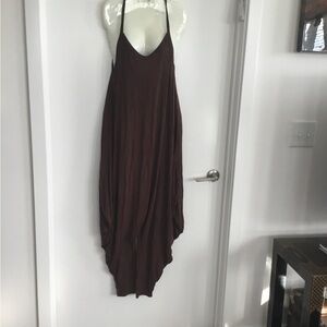 Elegant Brown Maxi Dress